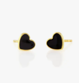 Kris Nations Earrings - Stud: Enamel Heart