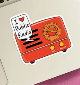The Found Stickers:  Public Radio