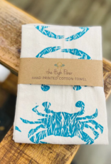 the high fiber Tea Towel - Crab: Teal