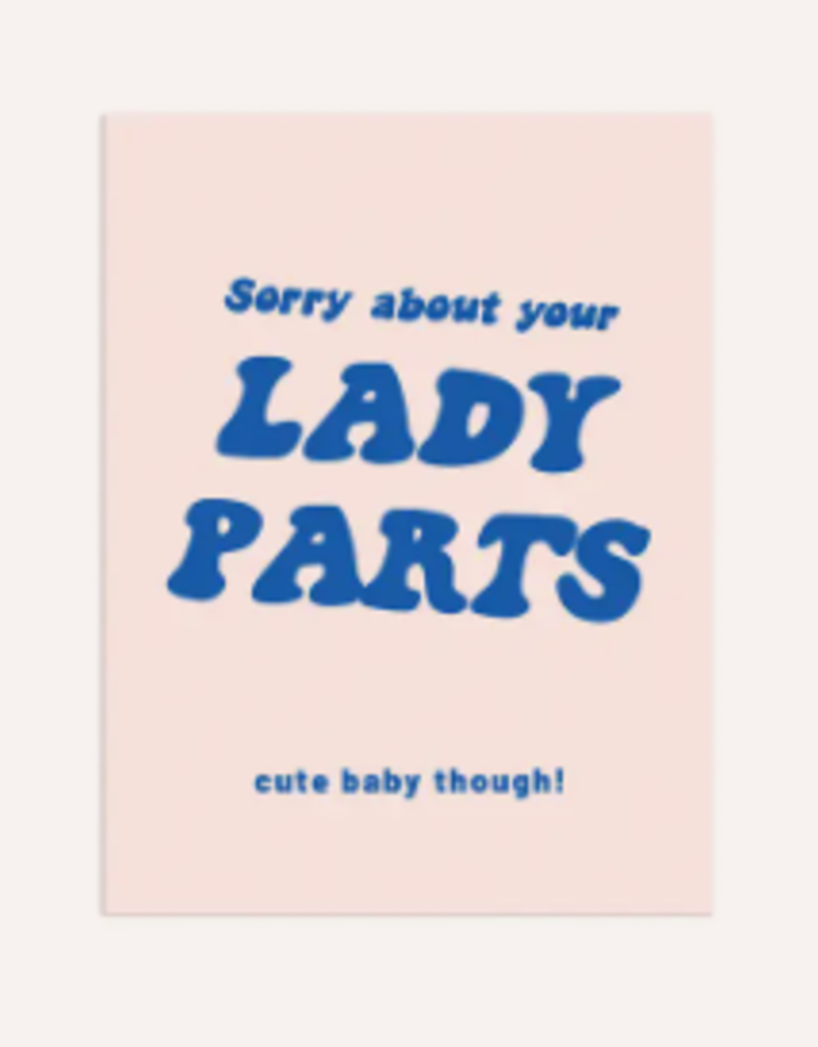 Party Mountain Paper Card - Baby: Lady Parts