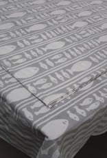 Natural Habitat Tablecloth (60x60) - Striped Fish Grey