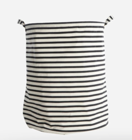 Society of Lifestyle Laundry Bag: Black and White Stripes