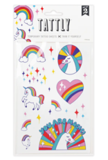 Tattly Tattoo Sheet: Rainbow Unicorns