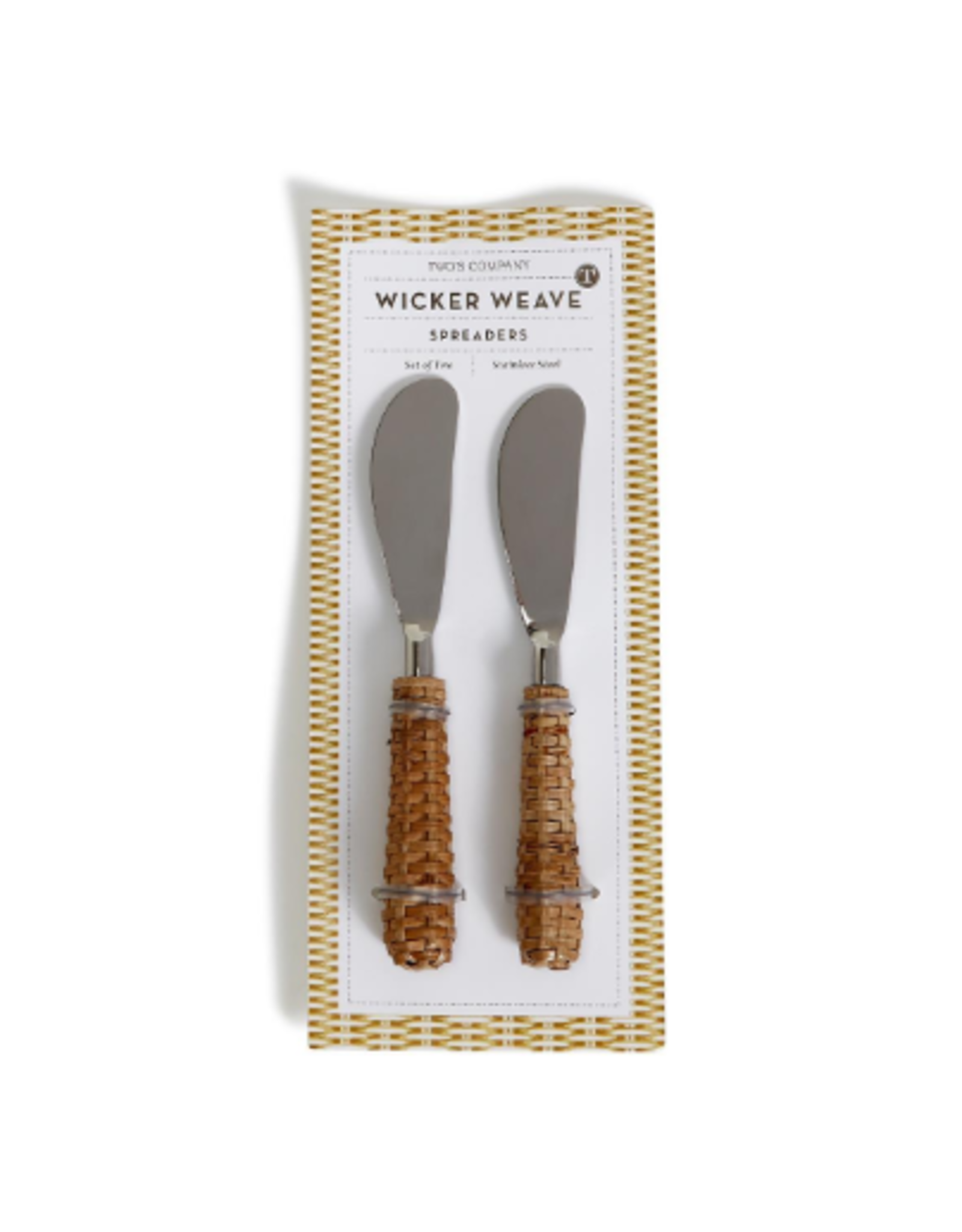 Two's Company Wicker Weave S/2 Spreaders