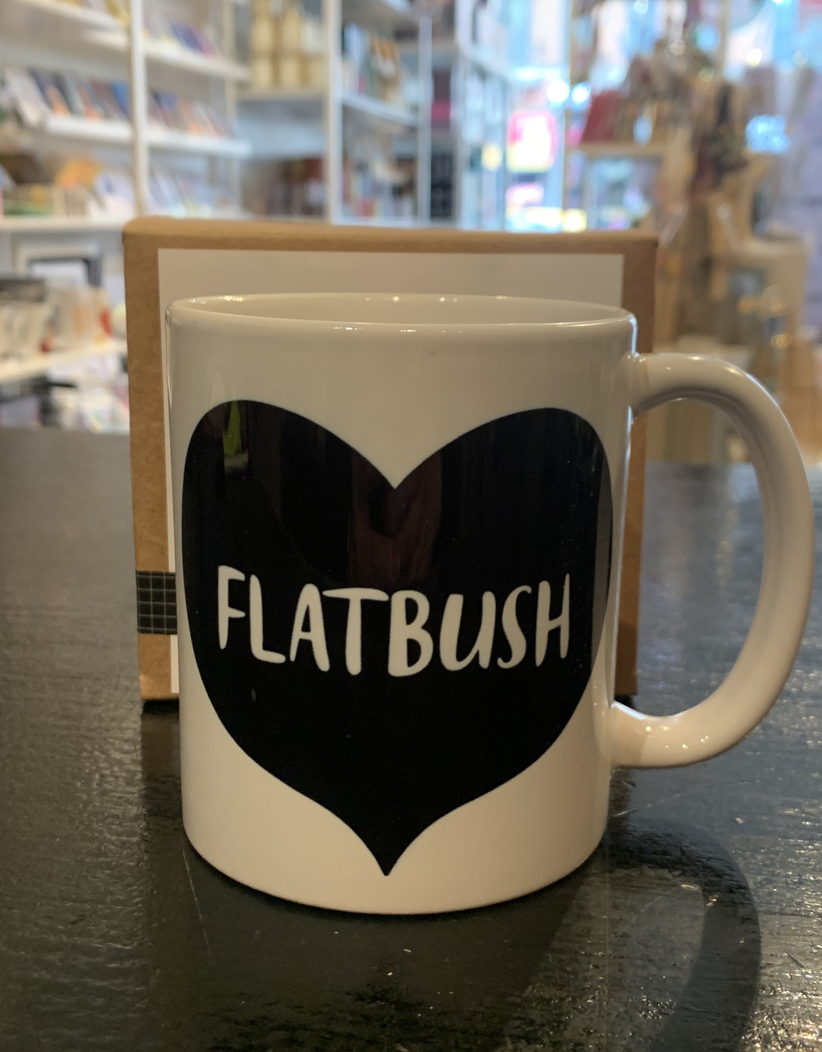 Rock Scissor Paper Mug: Flatbush Heart (Black)