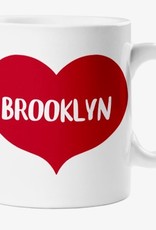 Rock Scissor Paper Mug: Brooklyn Heart (Red)