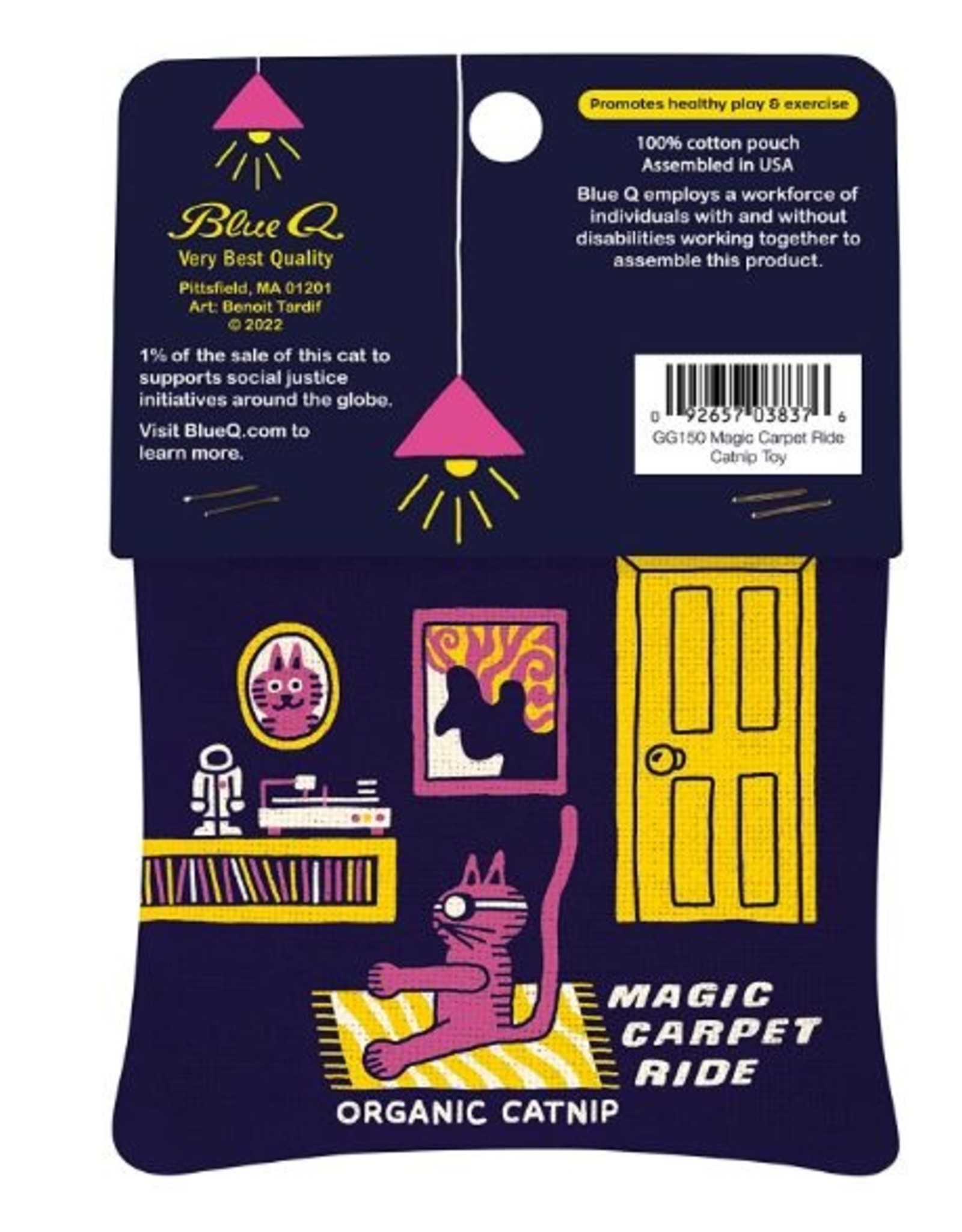 Blue Q Pet- Catnip Toy: Magic Carpet Ride Catnip Toy