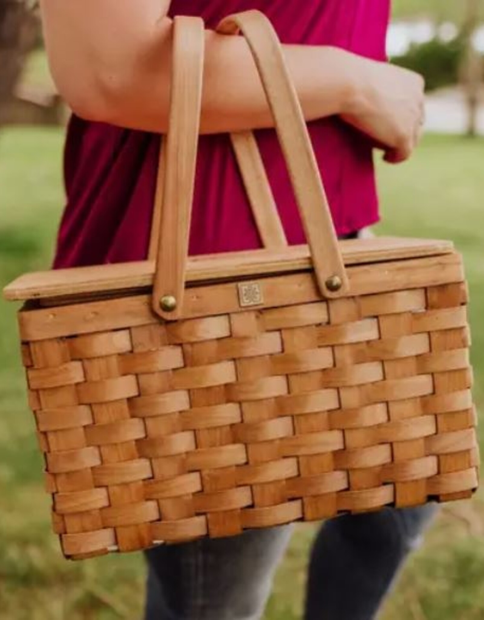 PIcnic Time Poppy Classic Personal Picnic Basket