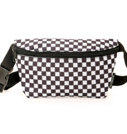 Scratchtracks Ultra-Slim Fanny Pack - INDY Check Black and White