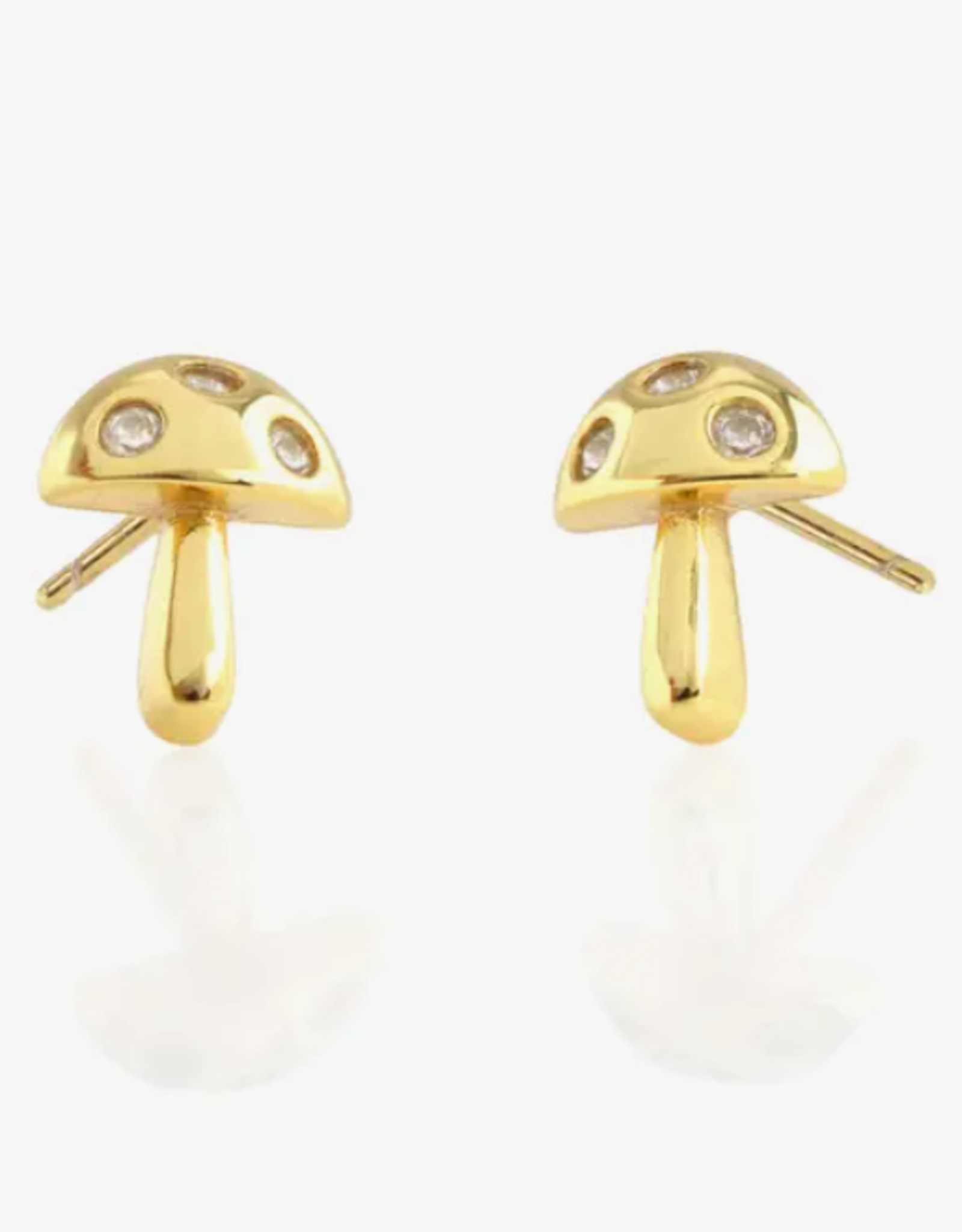 Kris Nations Earrings - Stud: Kris Mushroom Crystal