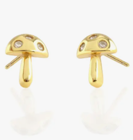 Kris Nations Earrings - Stud: Kris Mushroom Crystal