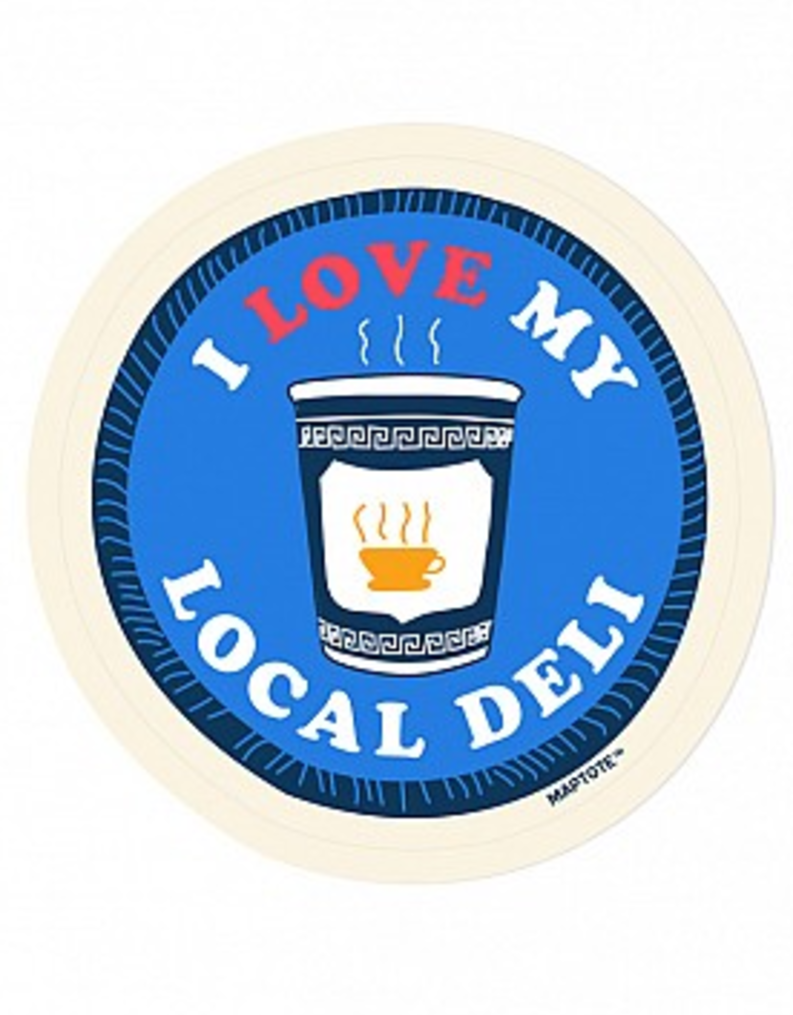 Maptote Sticker: I Love My Local Deli