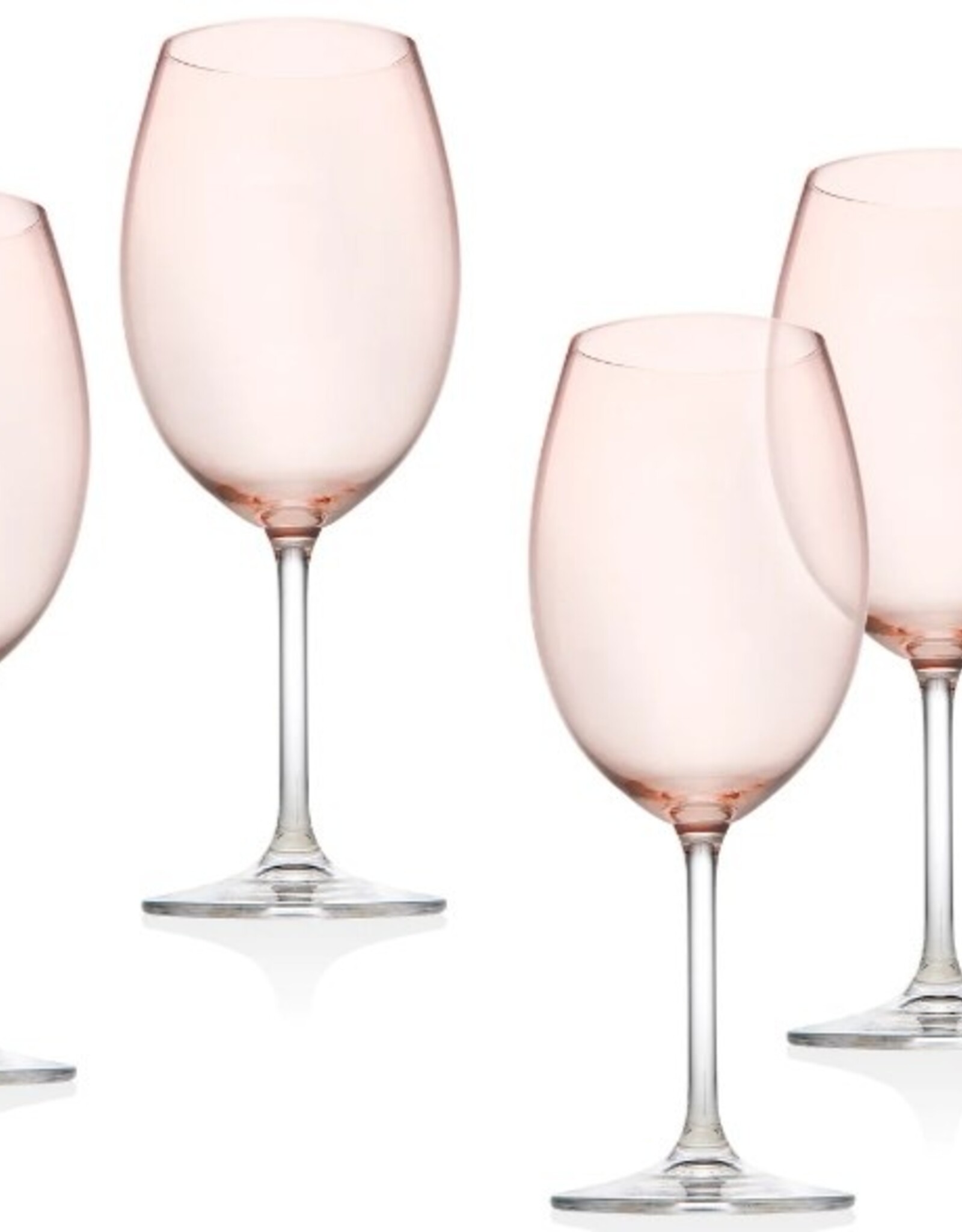 Godinger Wine Glasses - set of 4 Blush White