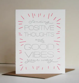 Steel Petal Press Card - Sympathy: Positive Thoughts and Good Vibes