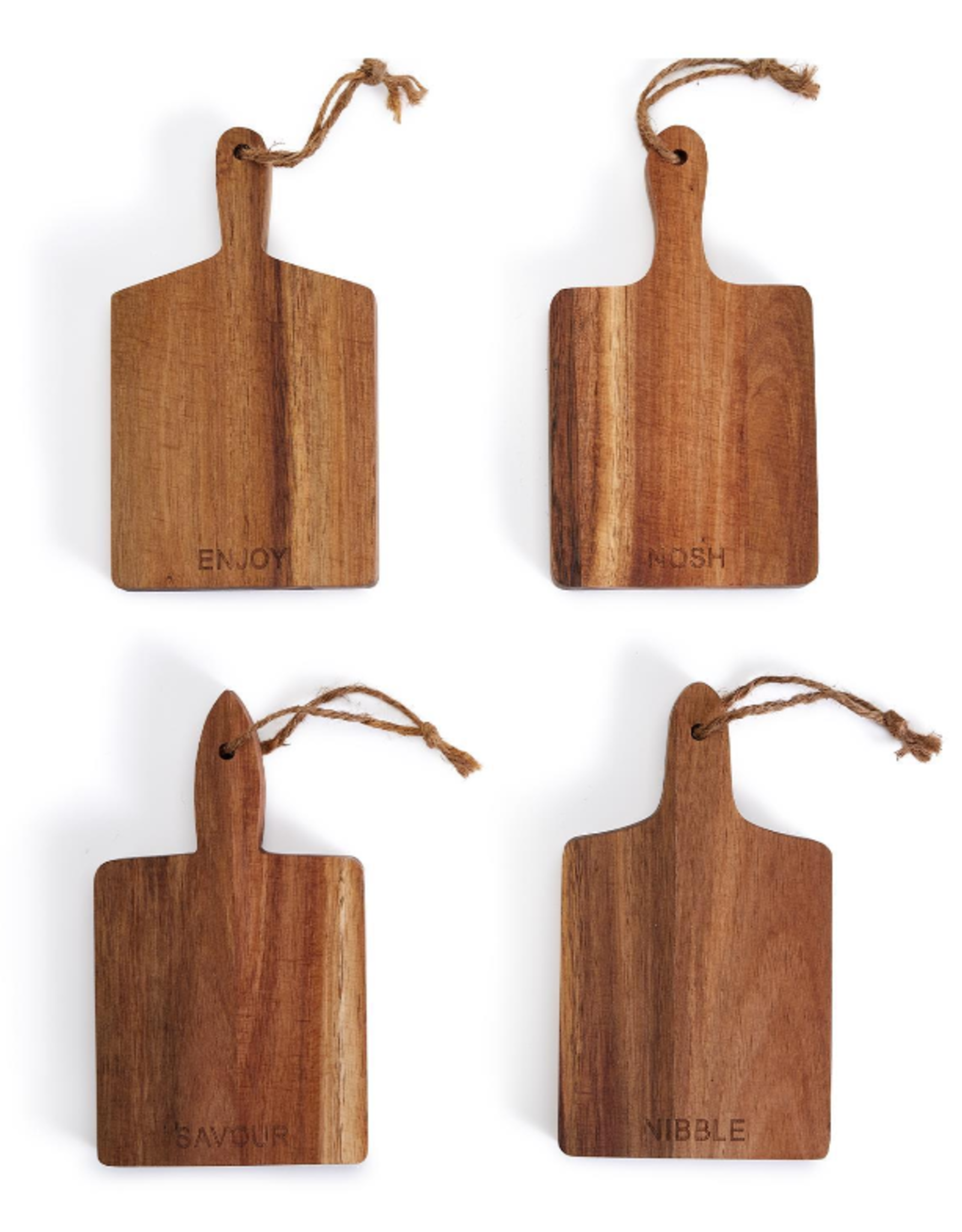 Two's Company Individual Charcuterie Boards - Wooden: Set 4