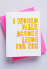 Richie Designs Card - Blank: Walk Across Legos