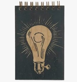 Spitfire Girl Wood Notepad - Lightbulb