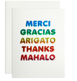 The Social Type Boxed Cards - Thank You Languages