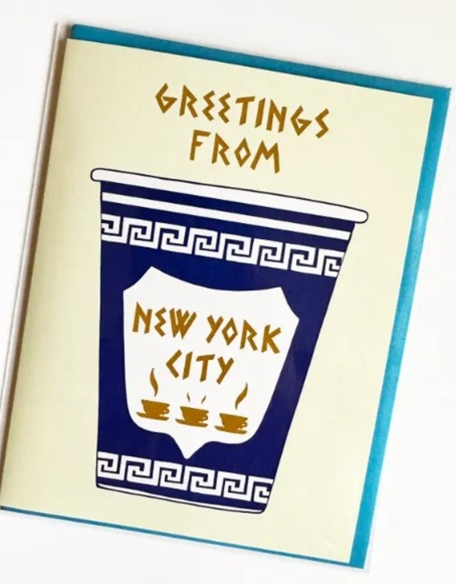 Iconic NYC We Are Happy to Serve You Coffee Sticker NYC Coffee