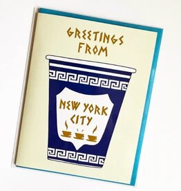 Made by Nilina Card - Blank: NYC Greek Coffee Cup