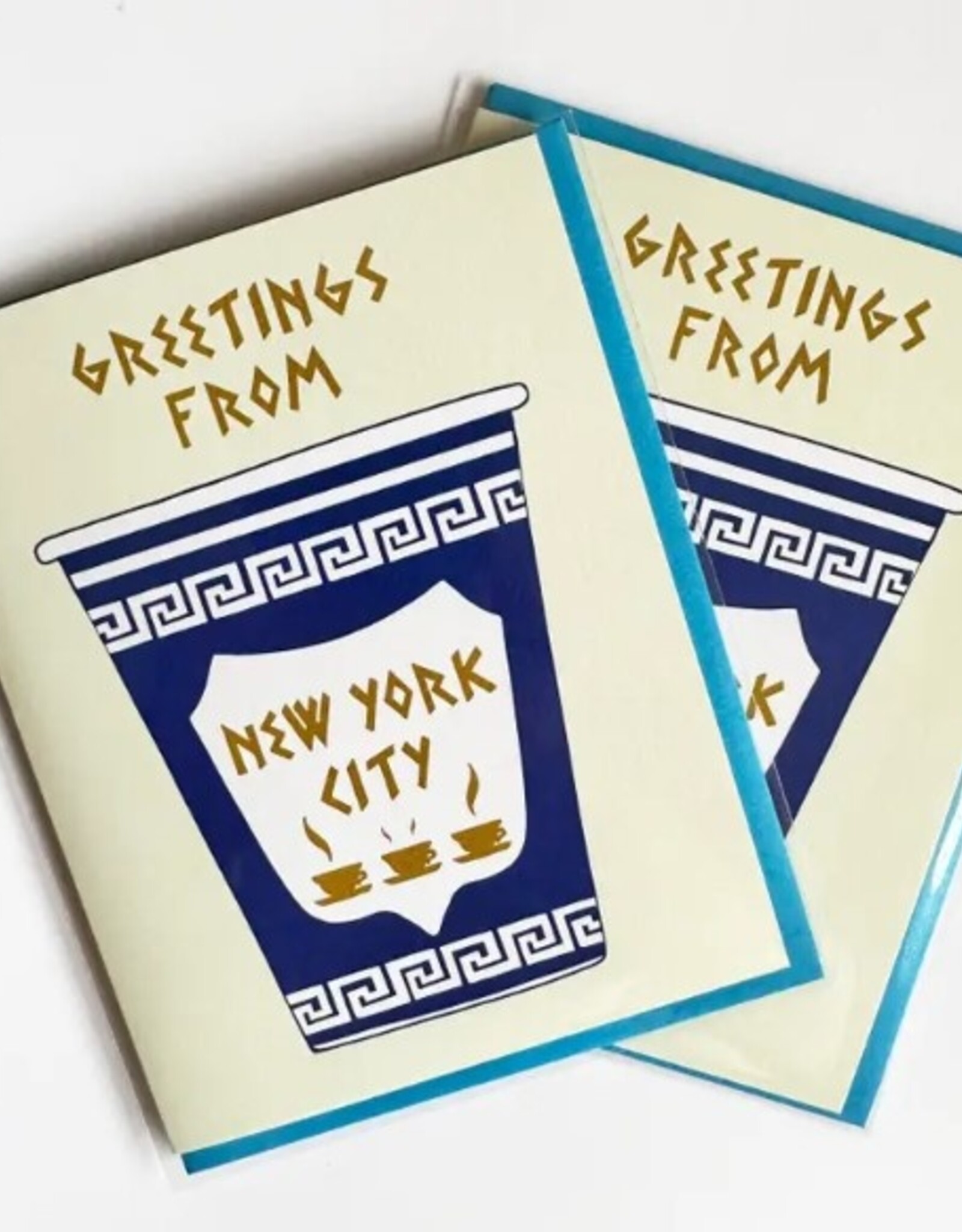 Made by Nilina Card - Blank: NYC Greek Coffee Cup