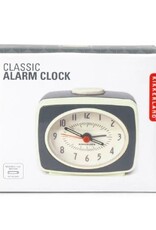 Kikkerland Alarm Clock -  Classic small grey