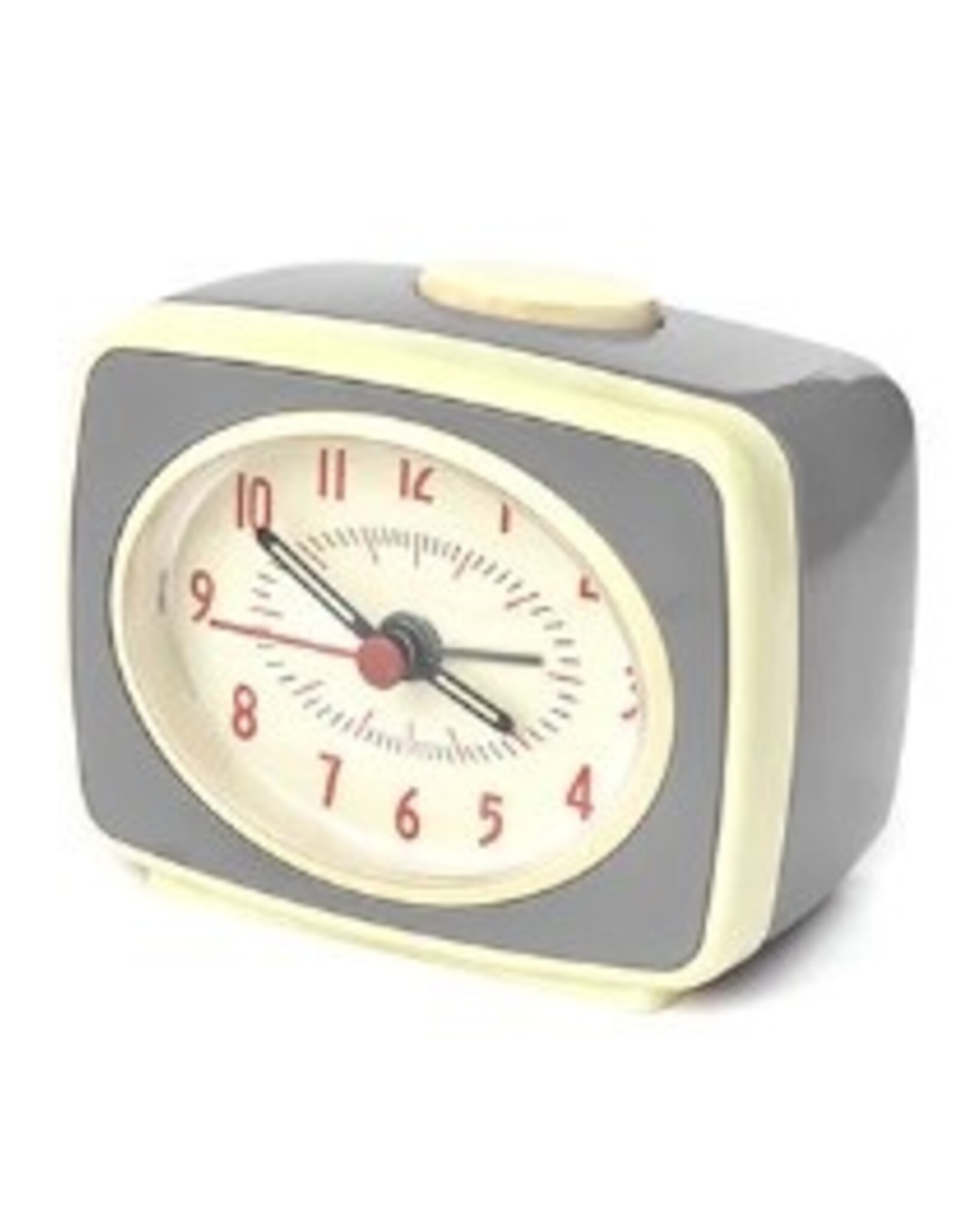 Kikkerland Alarm Clock -  Classic small grey