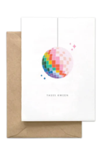 Spaghetti and Meatballs Card - Birthday: Yasss Queen! Disco Ball