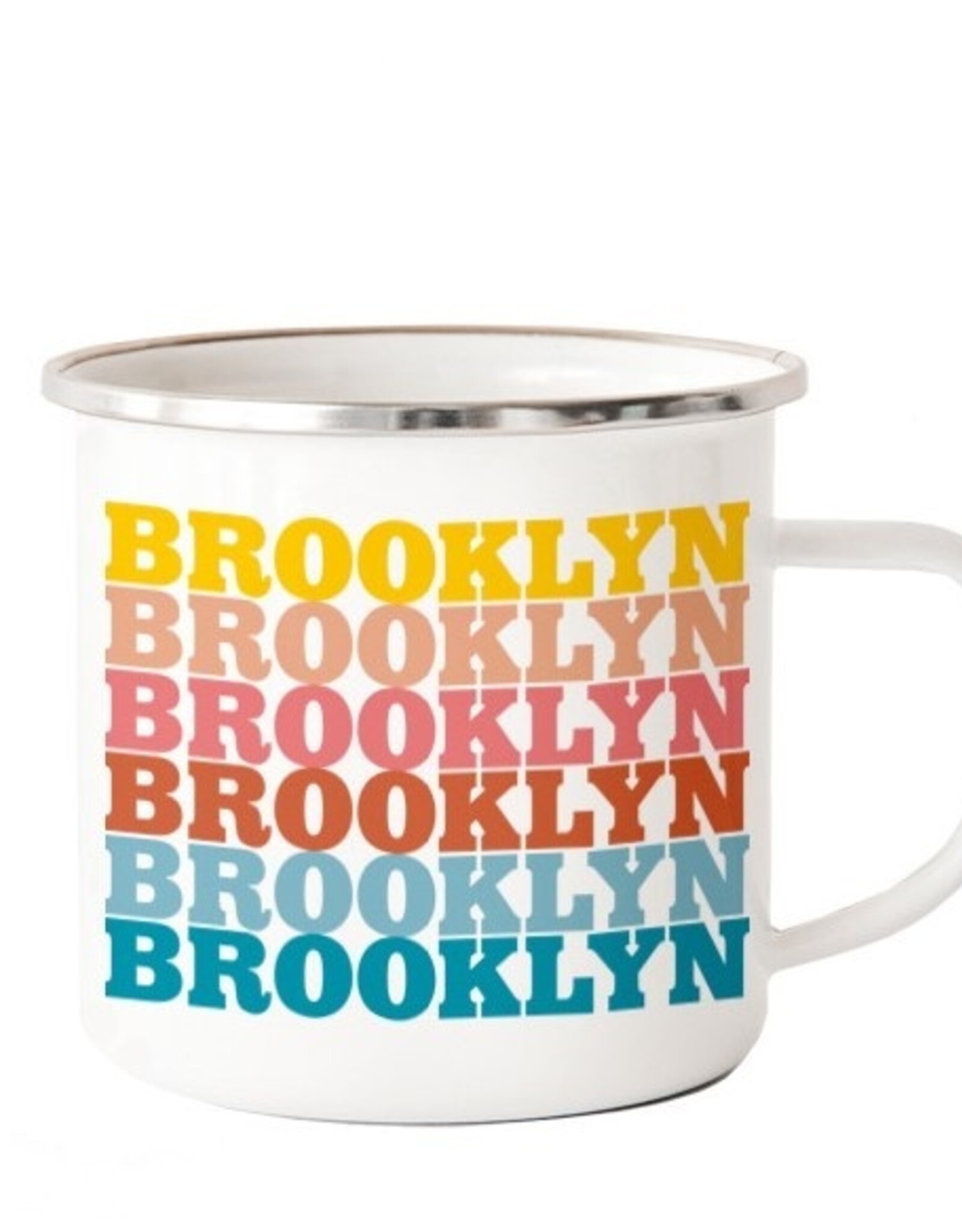 Rock Scissor Paper Mug: Camp Brooklyn Supergraphics - Sunset