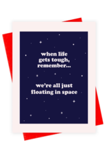 xou Card - Blank: Floating in Space
