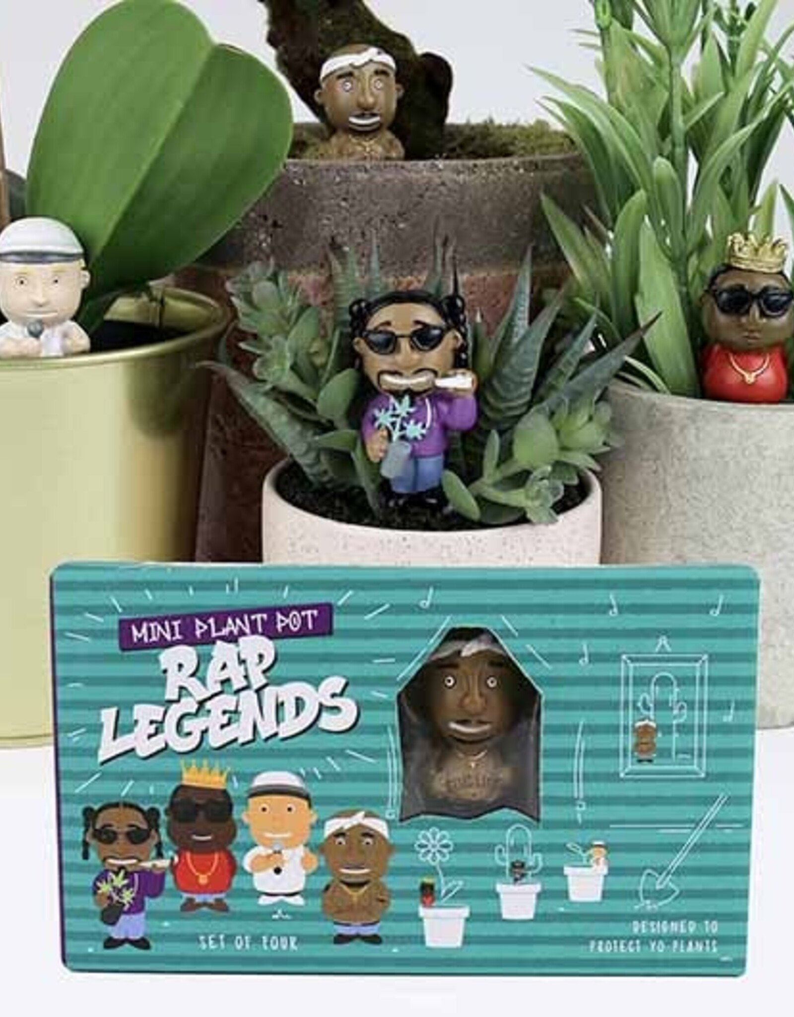 Gift Republic Planter Accessories Rap Legends