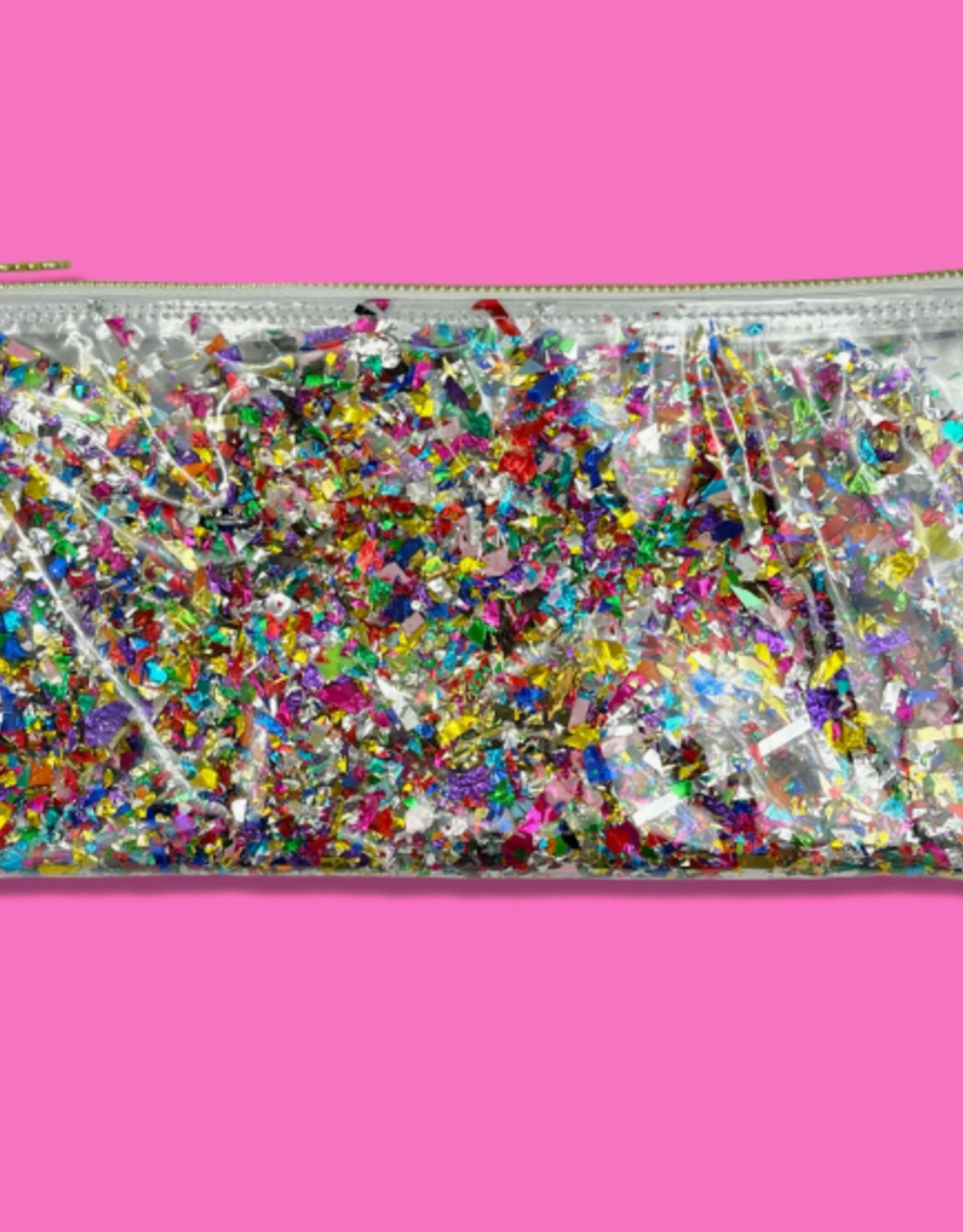 Julie Mollo! Julie Mollo Classic Clutch: Clear Confetti
