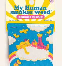 Blue Q Pet- Catnip Toy: My Human Smokes Weed