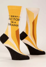 Blue Q Socks - Women's Crew: Best Actor In Drama