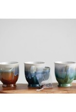 Creative Co-Op Glazed Mug with Tea Bag Holder - Asstd. Colors
