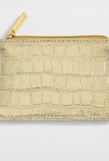 Card Purse Gold Croc Awesome Brooklyn