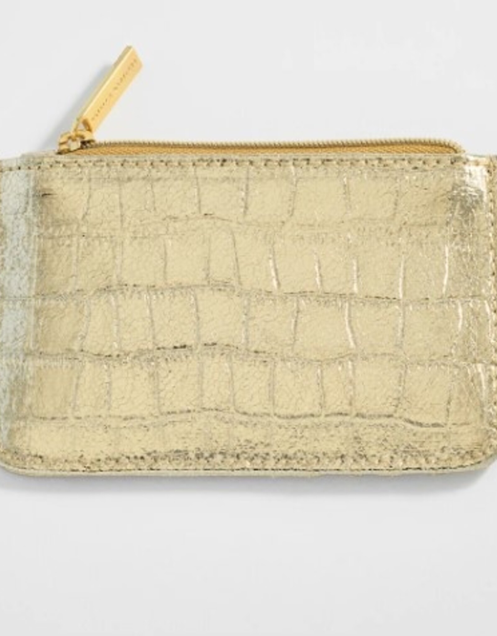 Card Purse Gold Croc Awesome Brooklyn