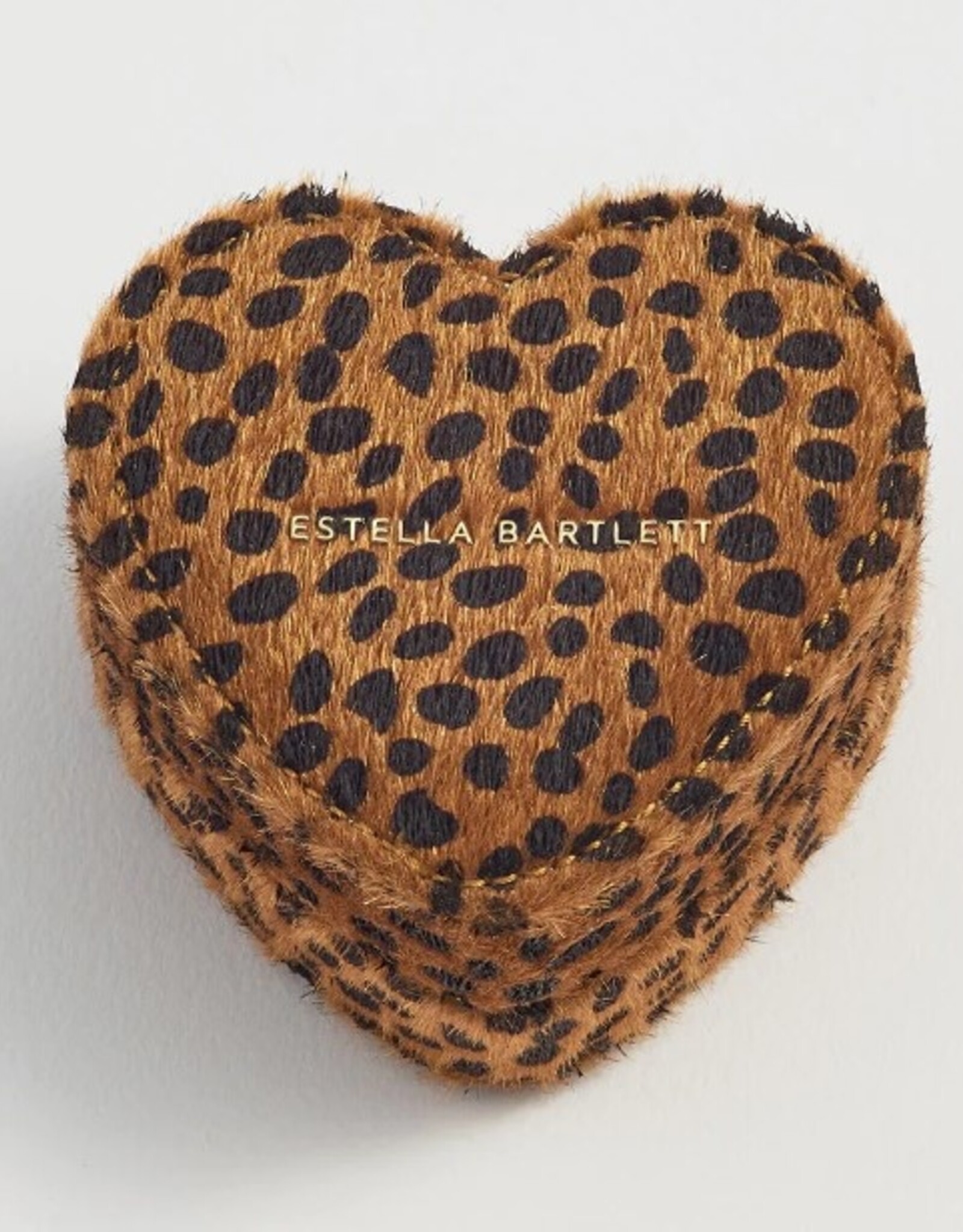 Estella Bartlett Mini Heart Jewelry Box - Cheetah