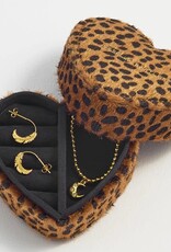 Estella Bartlett Mini Heart Jewelry Box - Cheetah