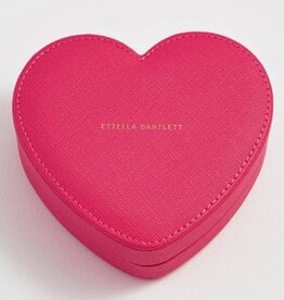 Estella Bartlett Heart Jewelry Box - Hot Pink