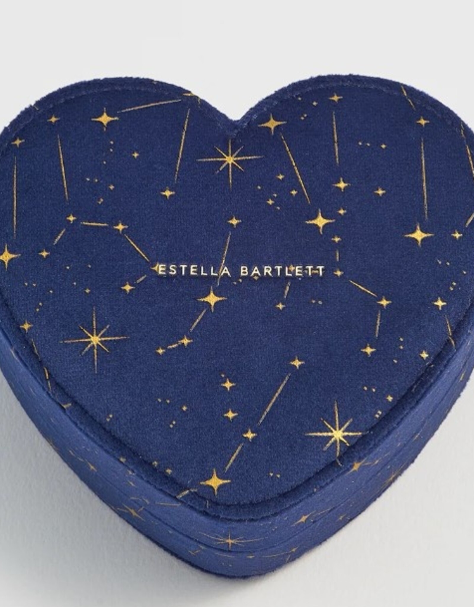 Estella Bartlett Heart Jewelry Box - Celestial Navy