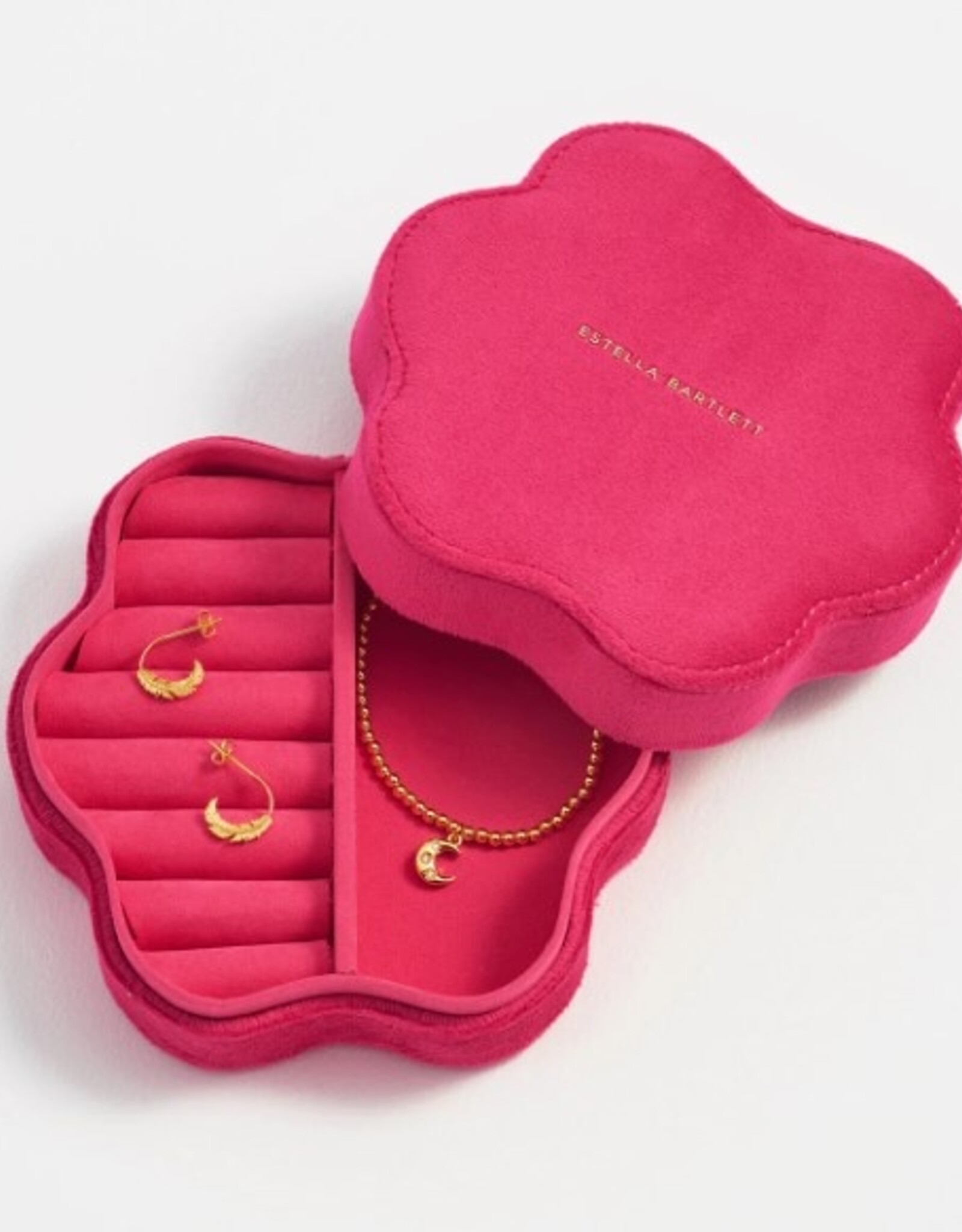 Estella Bartlett Wavy Box - Hot Pink Velvet