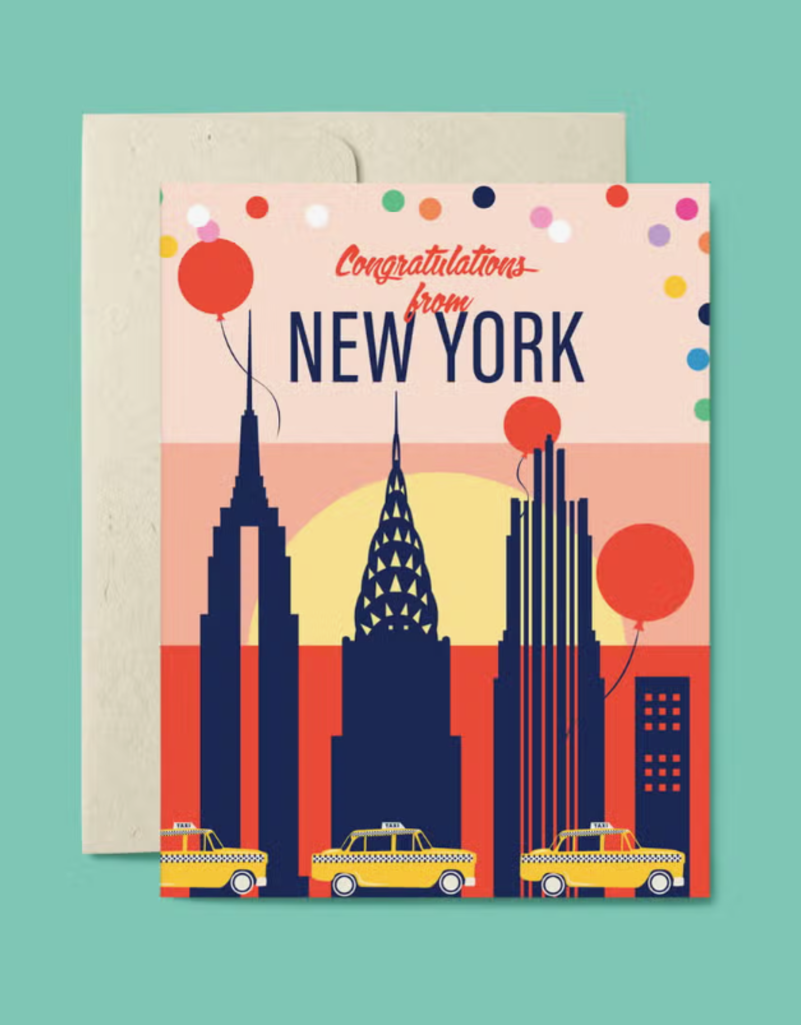 Belle Belette Card - Congrats: Congratulations from New  York