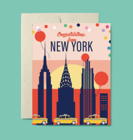 Belle Belette Card - Congrats: Congratulations from New  York