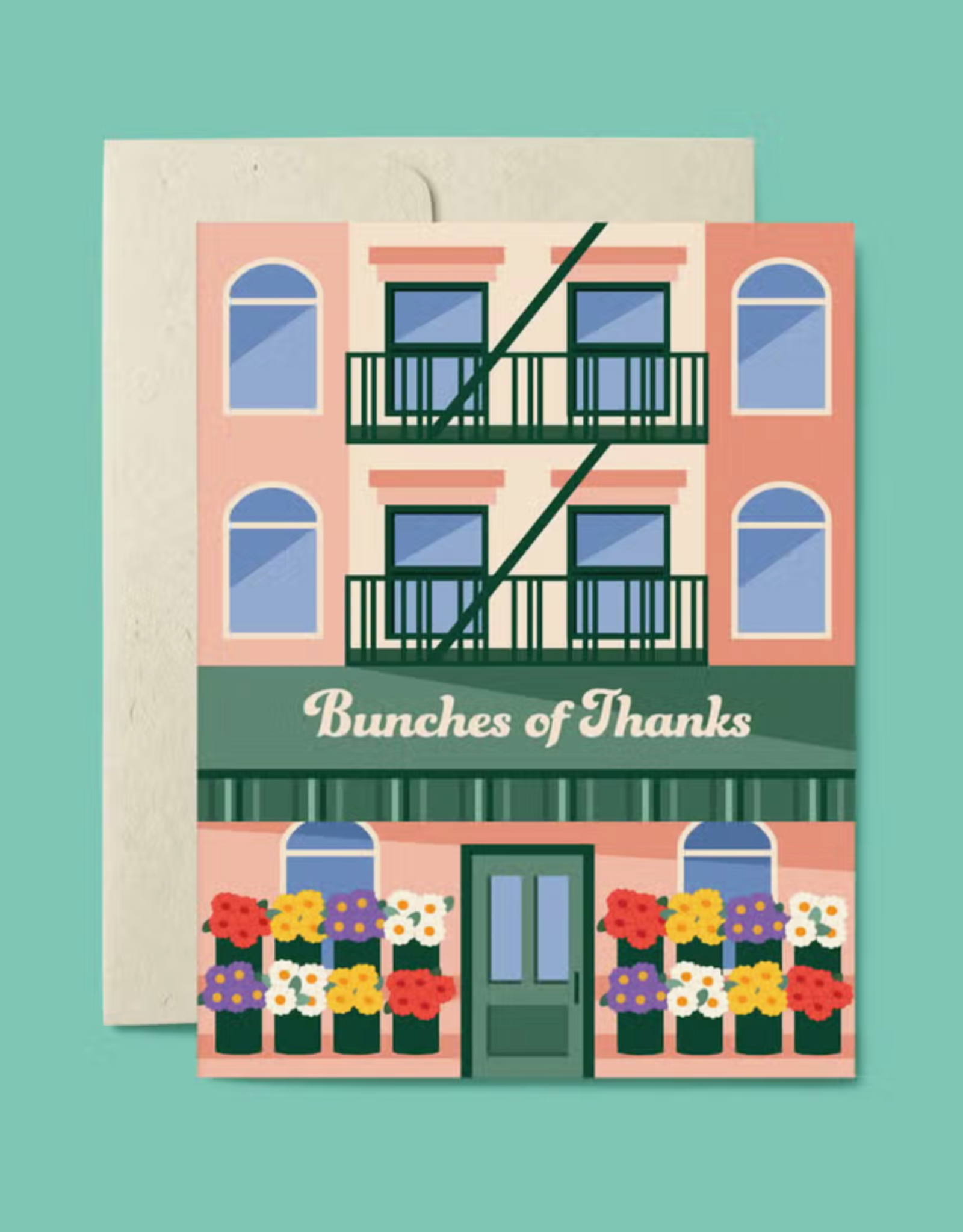 Belle Belette Card - Thanks: Bunches of Thanks
