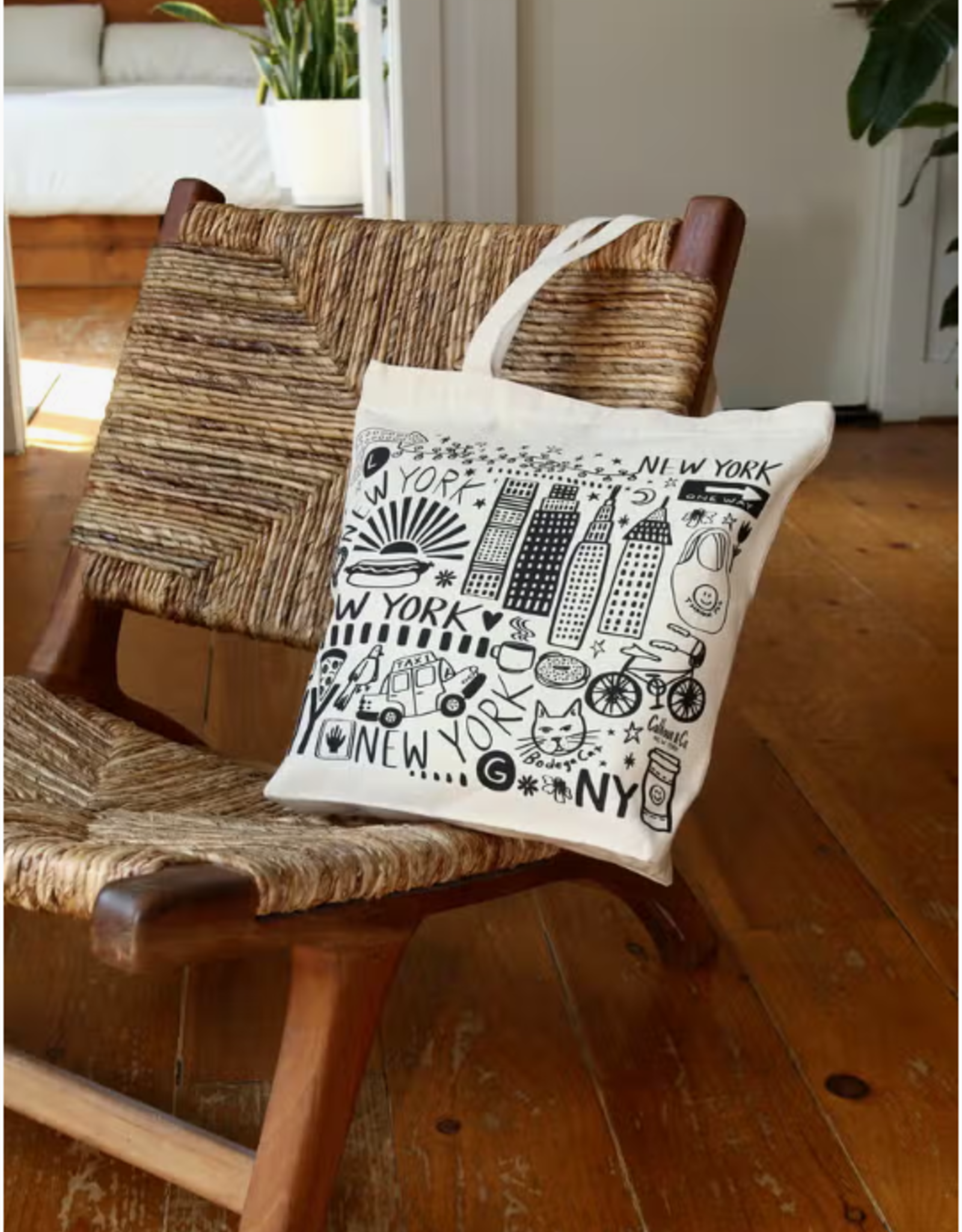 Calhoun & Co Tote - Canvas w Zipper: Calhoun New York City