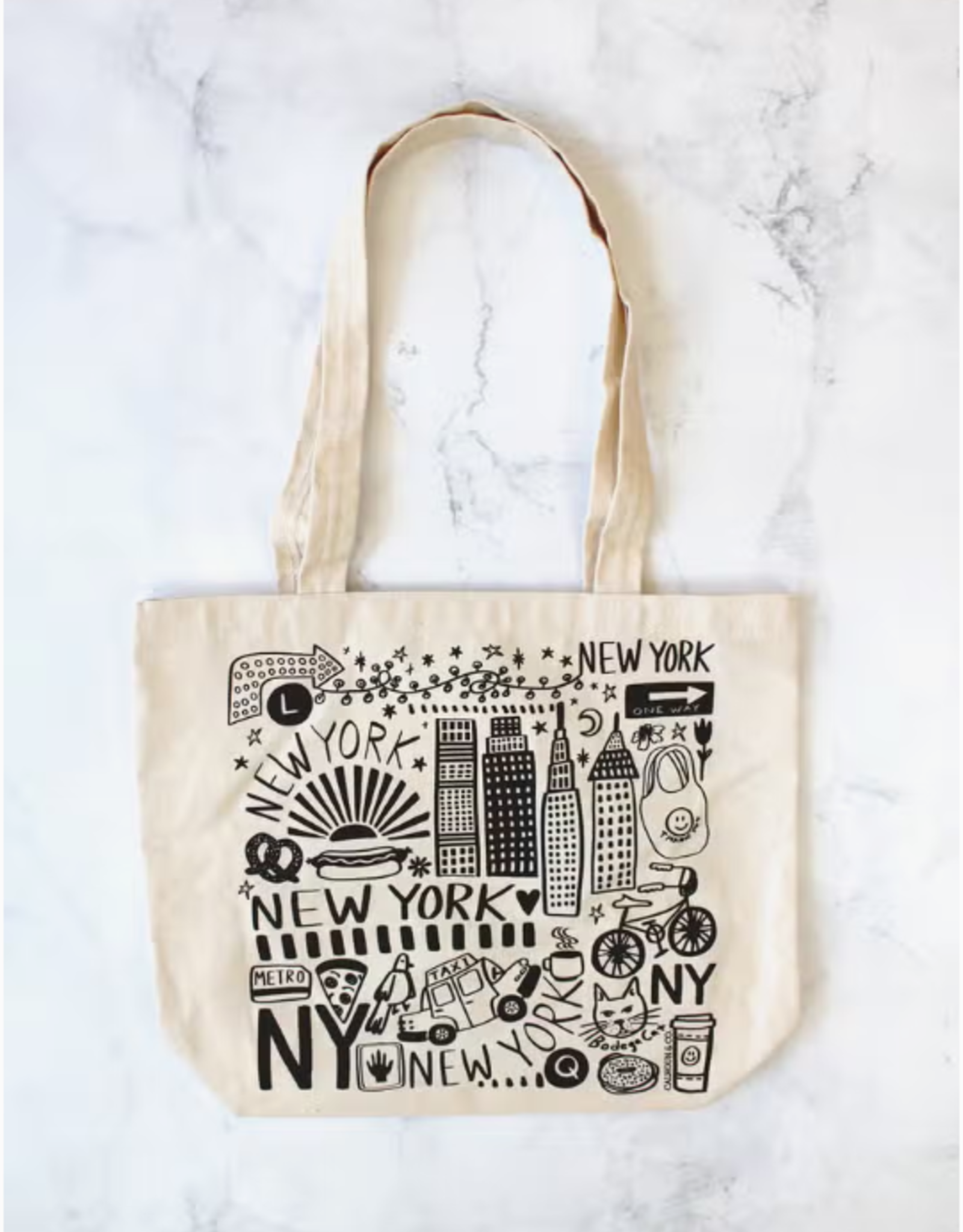 Calhoun & Co Tote - Canvas w Zipper: Calhoun New York City