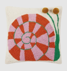 Peking Handicraft Pillow - Snail's Pace w/ Pom Pom Eyes