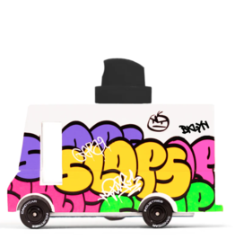 Candylab Toys Wooden Toy - Graffiti Truck Black