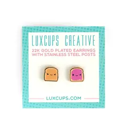 Lux Cups Creative Earrings - Stud: Lux PB&J Buds